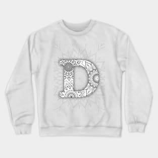 'D' intricate pattern Crewneck Sweatshirt